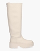 Fara Zip II Off-White Damesboots