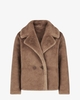 Fluffy Coat Lichtbruin Damesjack