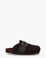 Gema Donkerbruin Damesslippers