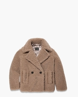 Gertrude Short Teddy Coat Putty Damesjack