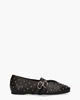 Gisele Grace Studs Zwart Damesballerina