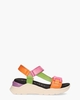 Grazia Oranje/Multicolor Damessandalen
