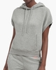 Jessikah Sleeveless Hoodie Grey Heather Dames Mouwloze Sweater