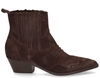 Julie Dee J7375 Donkerbruin Dames Chelseaboots