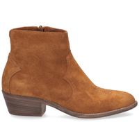 Julie Dee PTR001 Cognac Dames Enkelboots