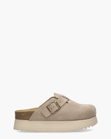 Justine Taupe Dames Clogs