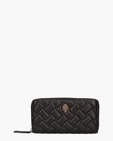 Kensington Zip Around Wallet Zwart Portemonnee