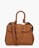 Kirsten Mini Bamboo Cognac Tas