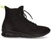 Koll3kt High Top Diamond Cut Runner Zwart Herensneakers