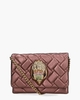 Leather Mini Kensington Flap Bag Brons Tas