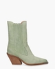 Low-Kole Metal Toe Lichtgroen Dames Chelseaboots