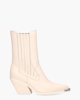 Low-Kole Metal Toe Off-White Dames Chelseaboots