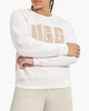 Madeline Fuzzy Logo Crewneck Crème/Beige Damestrui