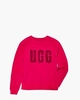 Madeline Fuzzy Logo Crewneck Roze Damestrui