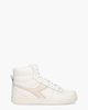 Magic Basket Mid Leather Wit/Lichtgeel