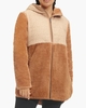 Makayla Nylon Sherpa Jacket Bruin Damesjack