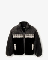 Marlene Heritage Braid Jacket Black Damesjack