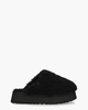 Maxi Curly Platform Slipper Black Damespantoffels