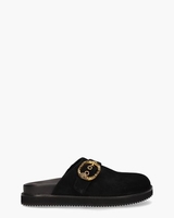 Mayfair Flat Mule Zwart Damesslippers