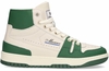 Mercer Amsterdam The Brooklyn High Off-White/Groen Damessneakers