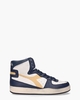Mi Basket Used Wit/Blauw/Cognac