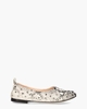 Milly Soft Off-White/Zwart Damesballerina