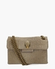Mini Fabric Kensington Bag Goud Tas