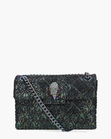 Mini Fabric Kensington Zwart/Groen Tas