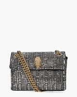 Mini Kensington Crystals Bag Zwart/Zilver Tas