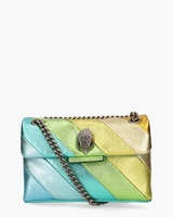 Mini Leather Kensington Blauw/Multicolor Tas