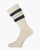 Miriam Beige/Donkerblauw Damessokken