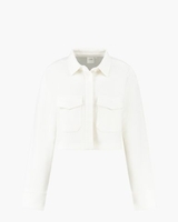 Moon Classic Short Blouse Off-White Damesblouse