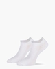 Moscow 2-Pack Wit/Zilver Sneakersokken