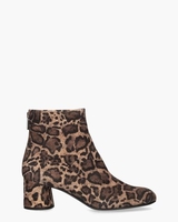 Olga Bruin/Zwart Dames Enkelboots