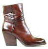Pantanetti 13011D Cognac Dames Enkelboots
