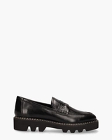 Pearl Zwart Damesloafers