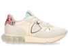 Philippe Model La Rue Mondial Animalier Ecru/Multicolor Damessneakers
