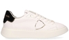 Philippe Model Temple Veau Wit/Zwart Damessneakers