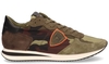 Philippe Model Tropez X Camouflage Groen Herensneakers