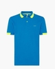 Polo Big Stripe Fluo Turquoise Heren Poloshirt