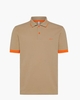Polo Small Stripe Fluo Bruin Heren Poloshirt