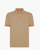 Polo Small Stripes Fluo Bruin Heren Poloshirt