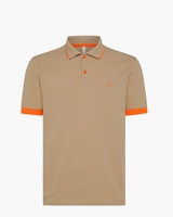 Polo Small Stripes Fluo Bruin Heren Poloshirt