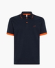 Polo Small Stripes Fluo Donkerblauw Heren Poloshirt