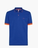 Polo Small Stripes Fluo Kobaltblauw Heren Poloshirt