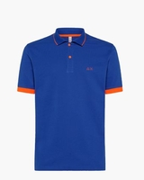 Polo Small Stripes Fluo Kobaltblauw Heren Poloshirt