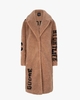 Rhonda Script Coat 1-A Bruin Damesjas