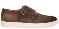 Santoni 17832 Donkerbruin Heren Gespschoenen