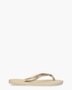 Slim Glitter II Goud Damesslippers