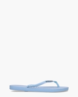 Slim Glitter Iridescent Lichtblauw Damesslippers